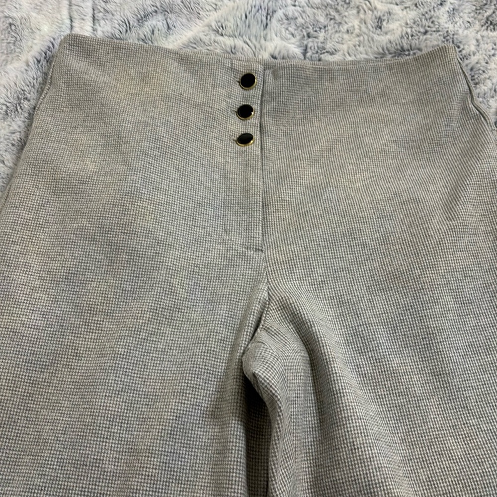 Grey Herringbone Pant